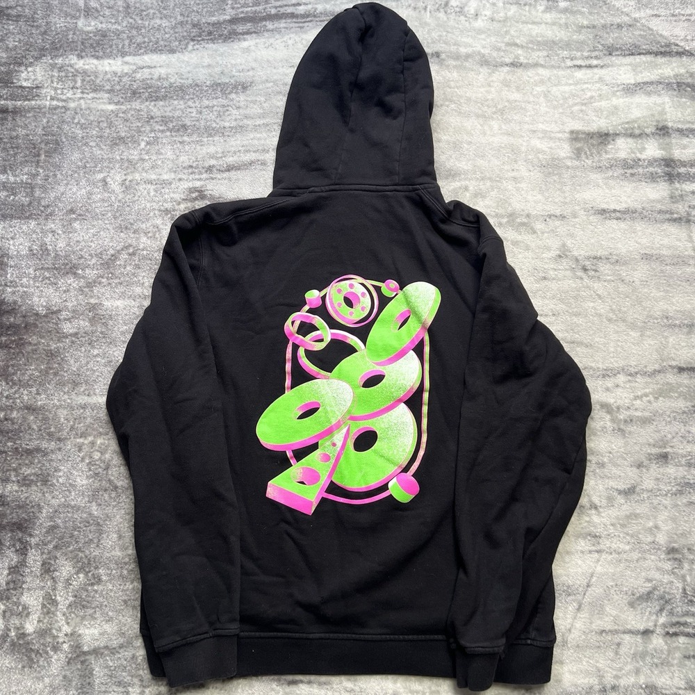 Linus Tech Tips LTT Geometric Hoodie Men's Large Sweatshirt Neon Abstract
